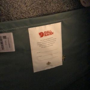 Sea foam green Fjallraven backpack